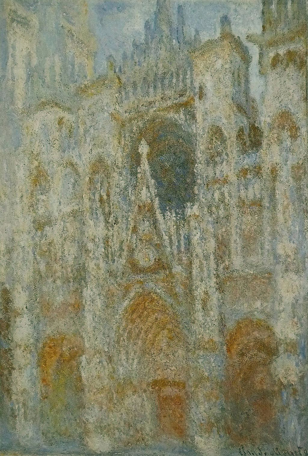 Rouen Cathedral (Morning Sun) in Detail Claude Monet